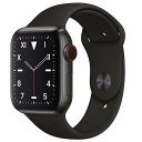 Apple Watch Series 5 GPS + Cellularモデル 44mm A+ Apple Watch Series 5 GPS+Cellularモデル 44mm | Apple認定商品 | アップルウォッチ ブラック チタン チタン ケースブラックバンド付き