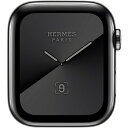 A HERMESエルメス Apple Watch Series 5 40mm GPS Cellular Apple認定商品 アップルウォッチ ステンレススチール スペースブラック ブラックバンド付き