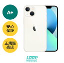 A+ iPhone 13 mini 128GB SIMフリー | Apple認定商品 | アップルアイフォン スターライト iPhone13mini スマホ 中古品 - ほぼ新品