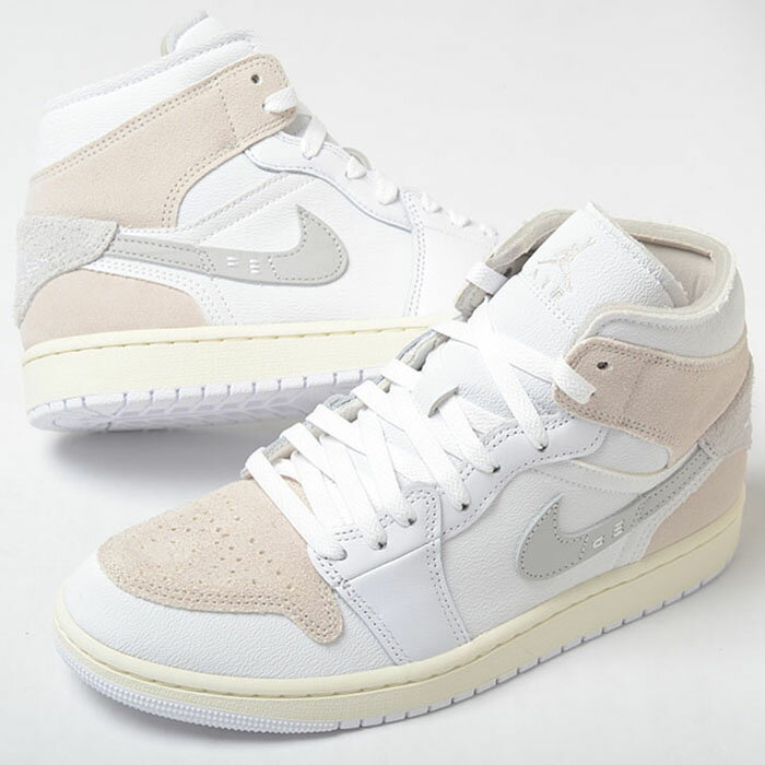 Rakuten - NIKE AIR JORDAN 1 MID SE CRAFT ナイキ エア ジョーダン ミッド クラフト メンズ スニーカー ホワイト dm9652-120