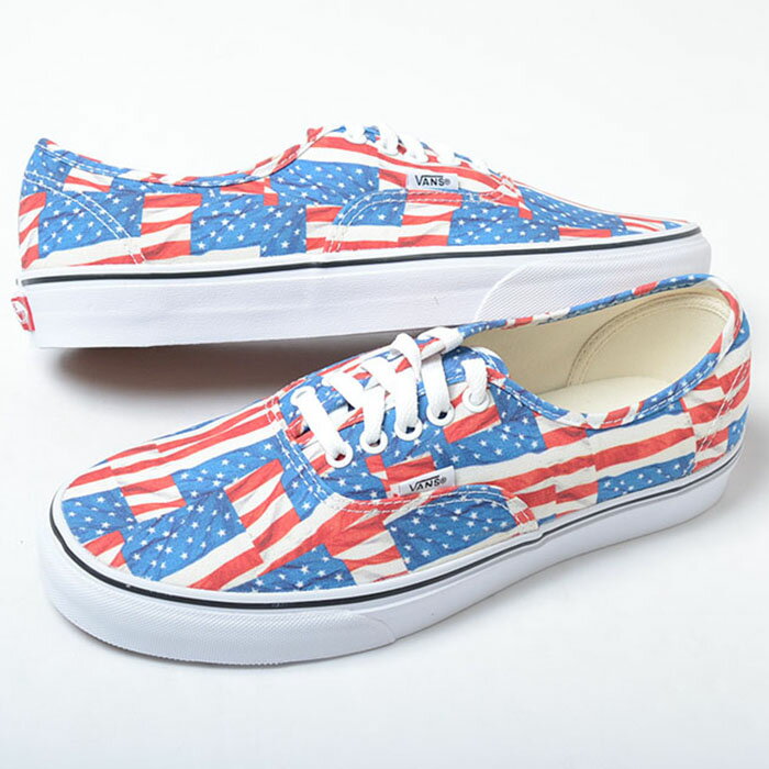 VANS AUTHENTIC FREE FLAG バンズ オーセンティック メンズ スニーカー マルチ vn0004mkie7