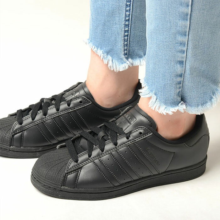 楽天市場】adidas スーパースター 黒（レディース靴｜靴）の通販
