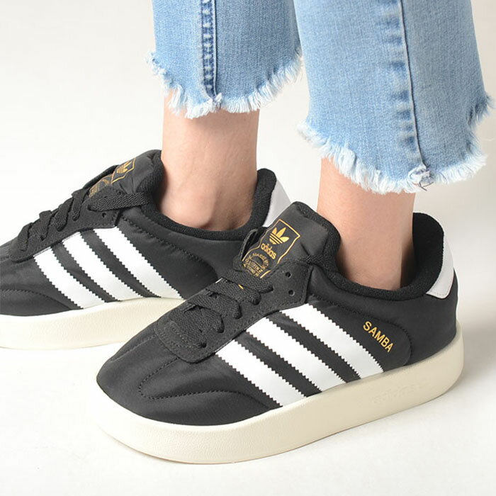 Rakuten - adidas SAMBA HOME W アディダス サンバ ホーム レディース スニーカー ブラックホワイト ie1434l