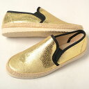 【訳あり】LOZOYA CEESVELTO ORO ロソヤ スリッポン ゴールド レディース スニーカーエスパドリーユ ジュート ぺたんこ フラット 夏 リゾー...