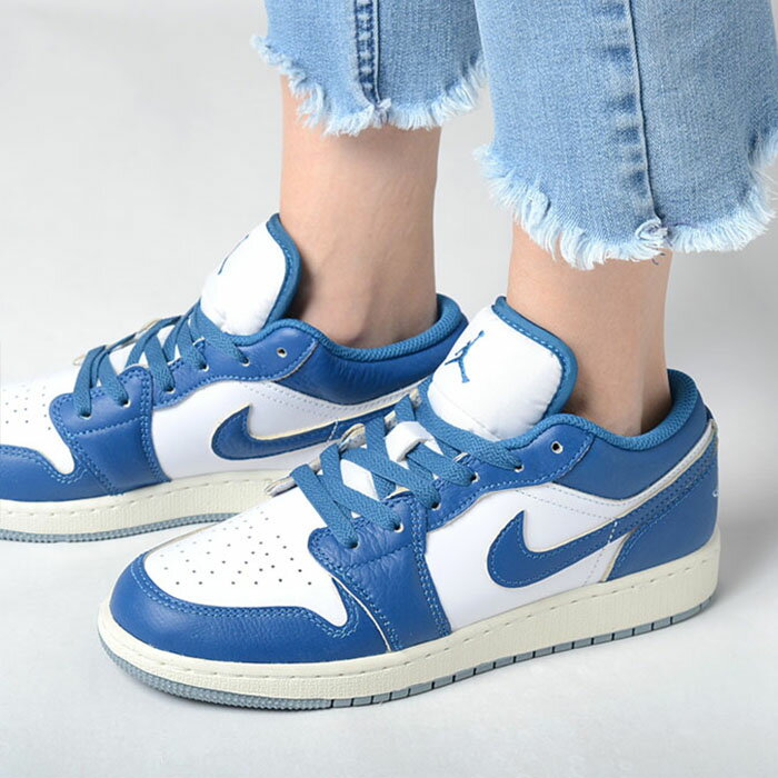 Rakuten - NIKE AIR JORDAN 1 LOW SE (GS) ナイキ エアジョーダン ロー レディース スニーカー ホワイトブルー fn9137-141