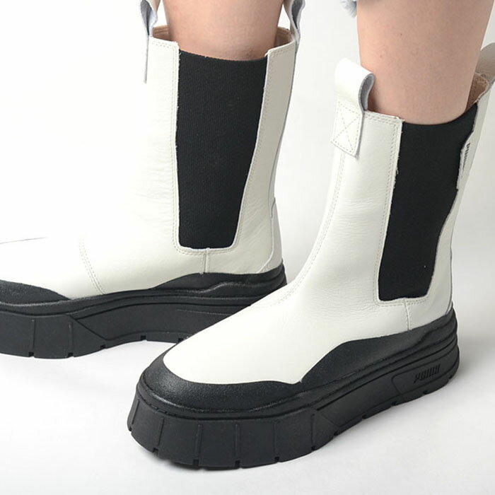 Rakuten - PUMA Mayze Stack Chelsea Wns プーマ メイズ スタック チェルシー レディース スニーカー ホワイト 386272-01