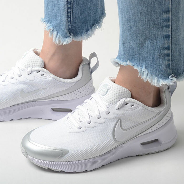 WMNS NIKE AIR MAX NUAXIS ウィメンズ ナイキ エア マックス ニュアクシス レディース スニーカー ホワイトシルバー hf1233-101