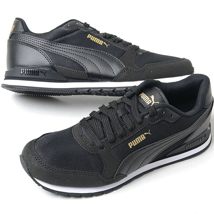 Rakuten - PUMA ST RUNNER V3 MESH BG プーマ ランナー メッシュ レディース スニーカー ブラック 385510-12