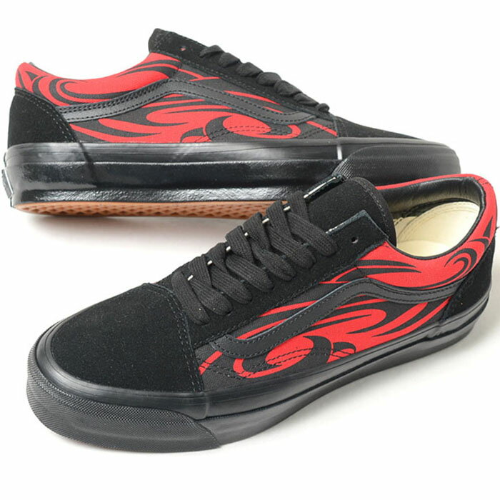 Rakuten - VANS Lx OLD SKOOL ヴァンズ オールド スクール メンズ スニーカー ブラックレッド vn000d56458