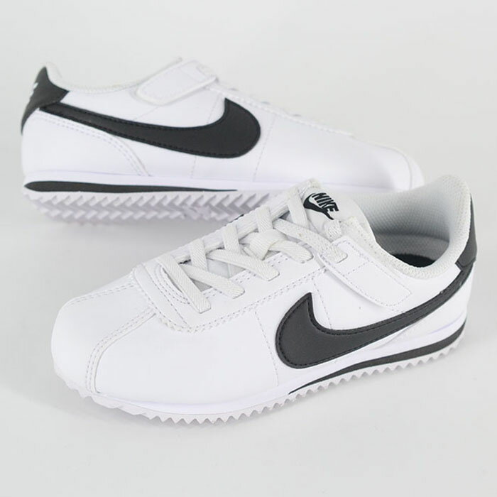 Sneakers - 【17cm-22cm】NIKE CORTEZ EASYON (PSV) ナイキ コルテッツ イージーオン キッズ スニーカー ホワイトブラック dm0951-108