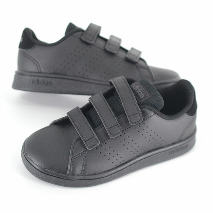 Rakuten - 【17cm-22cm】adidas ADVANCOURT CF C アディダス アドバンコート キッズ スニーカー ブラック gw6490