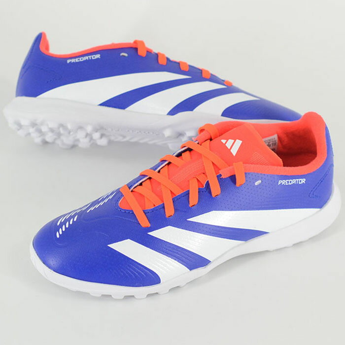 Rakuten - 【17cm-25cm】adidas PREDATOR LEAGUE TF J アディダス プレデター リーグ ターフ ジュニア スニーカー ブルーソーラーレッド if6413