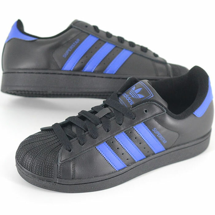 Rakuten - adidas SUPERSTAR II アディダス スーパースター メンズ スニーカー ブラックブルー jq2310