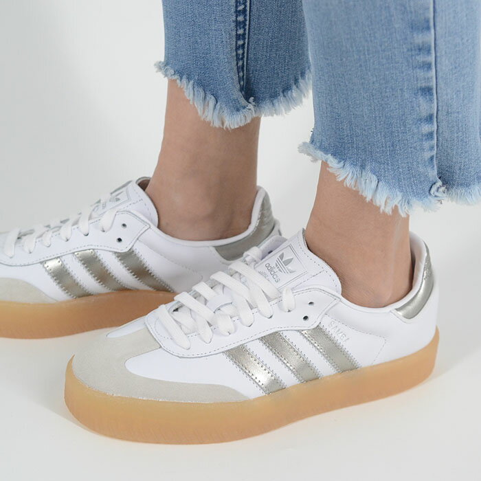 adidas SAMBAE W アディダス サンバ ウィメンズ レディース スニーカー ホワイトシルバー js3943