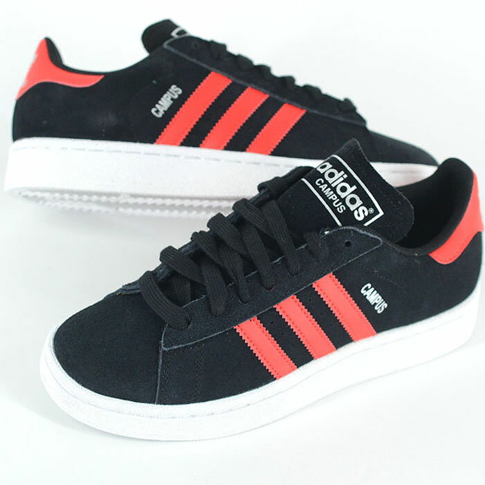 adidas CAMPUS J アディダス キャンパス レディース スニーカー スエード ブラックレッド s85921