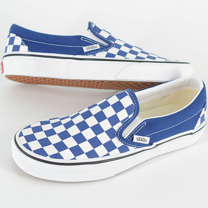 Rakuten - VANS Classic Srip-On ヴァンズ クラシック スリッポン レディース スニーカー ホワイトブルー vn000dah7wm