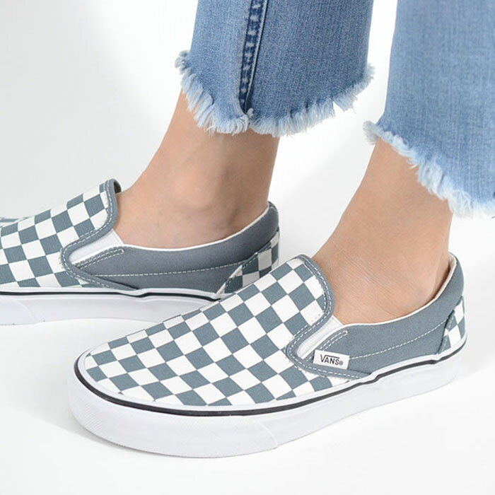 Rakuten - VANS Classic Srip-On ヴァンズ クラシック スリッポン レディース スニーカー ホワイトグレー vn000dahrv2