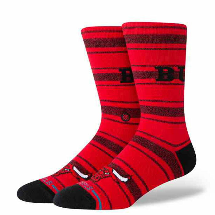 STANCE BULLS HOMESICK CREW Socks スタンス ブルズ クルー ソックス メンズ レッド bullshomesick