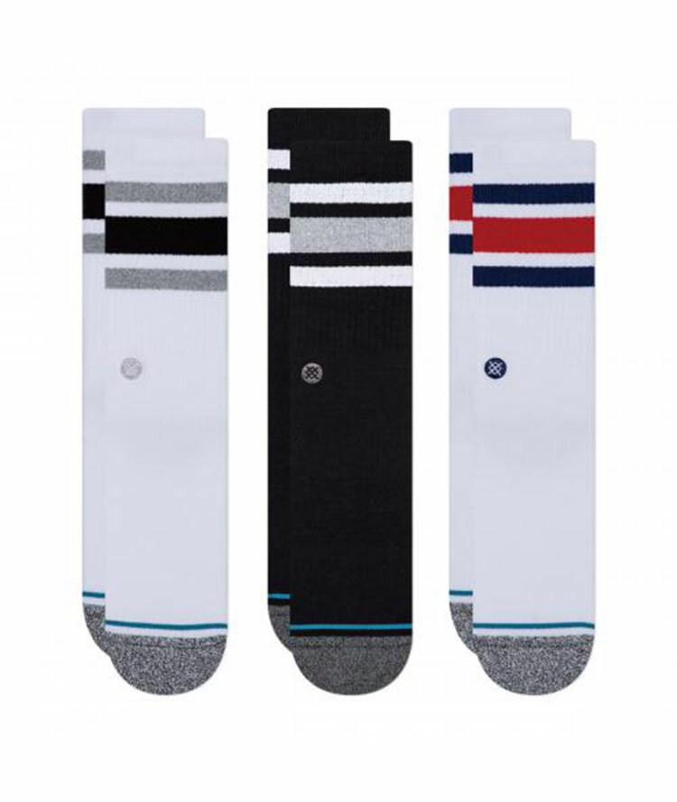 STANCE THE BOYD 3 PACK Socks スタンス マルチ ソックス ストリート スケーター スケート バスケット theboyd3pack