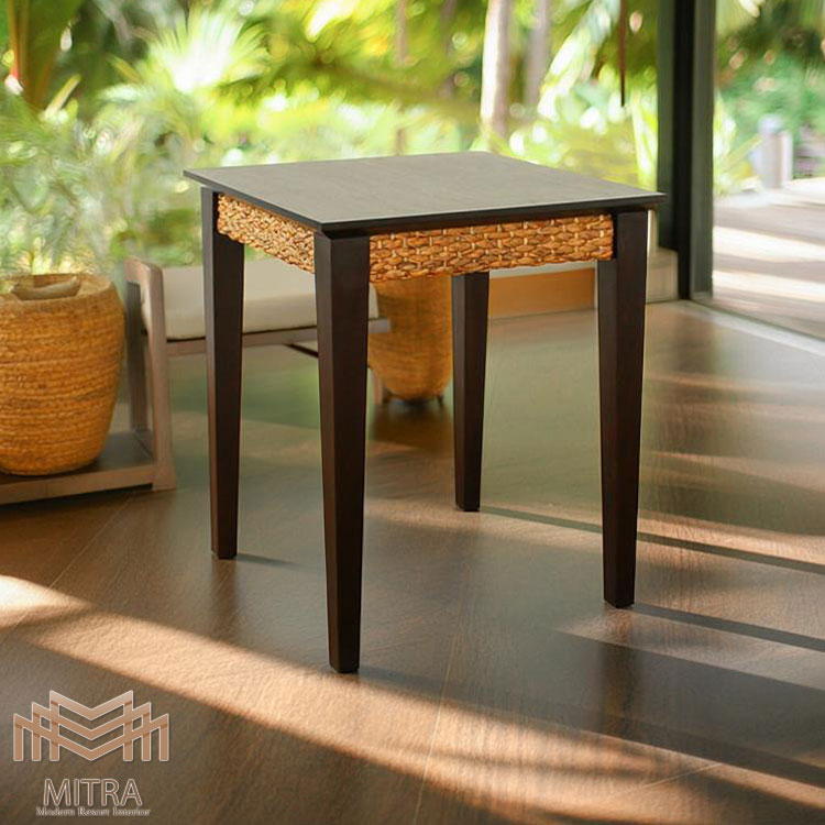 【5%オフクーポン解禁】【受注生産品】ウォーターヒヤシンステーブル アジアン家具 カフェテーブル 幅6..