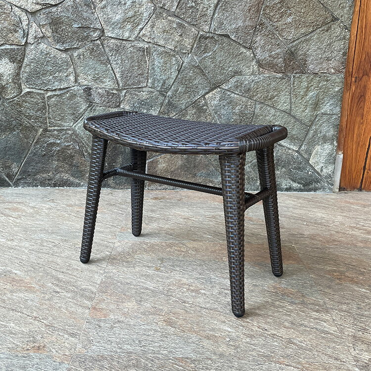 【期間限定10%OFFクーポン配布中】人工ラタン ラタン調 スツール オットマンスツール オットマン フットレスト 足置き台 足置き チェア ラタン 椅子 イス 屋外 ガーデンファニチャー 屋外家具 雨ざらし 庭 テラス ベランダ バルコニー アジアン バリ リゾート ア