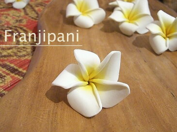 FRANJIPANI・大人気 フラワーオブジェ4個セット(アジアン 雑貨 置物 おしゃれ モダン 玄関 エスニック リゾート バリ雑貨 バリ 造花 フランジパニ プルメリア ハワイアン雑貨 ハワイ トイレ インテリア アジアンインテリア オブジェ かわいい)メール便対応【46417】