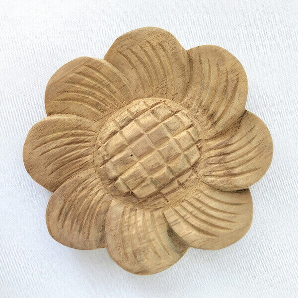 ウッドカービングレリーフ チーク 無垢材 木製 アジアン雑貨 バリ雑貨 木彫り 花柄 花模様 彫刻 壁掛け パネル アート 壁面オブジェ プレゼント ギフト ア...