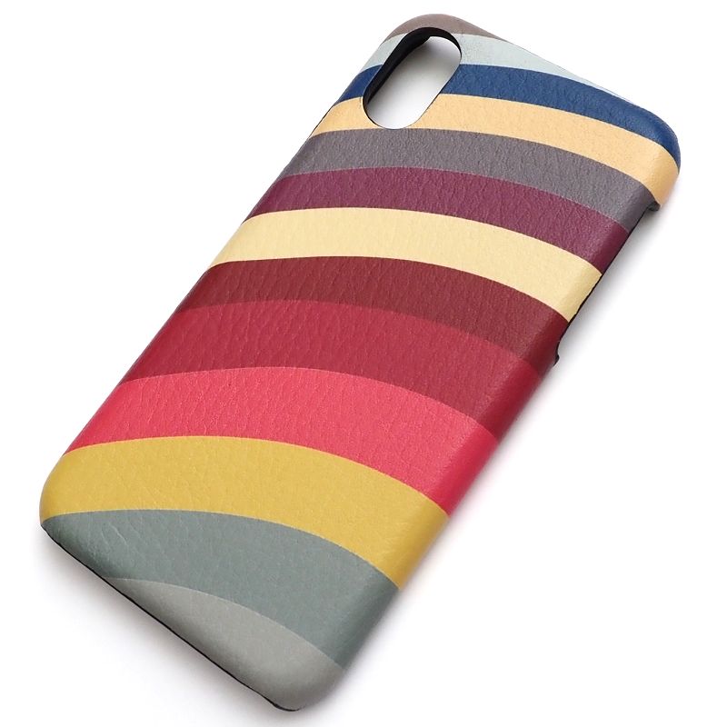 ポール・スミス スマホケース  メンズ 新品 Paul Smith レザー スマホケース iPhone X(10) / XS(10s) 対応 スワール KPW050 ポールスミス レディース 5F28/G04203/HUL17/HM/SYM