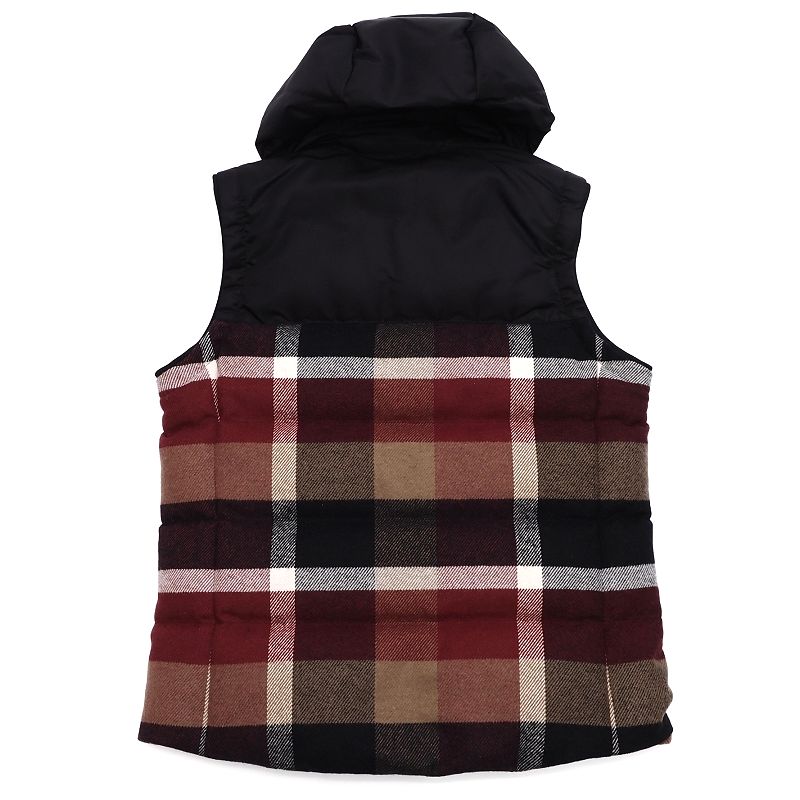 新品 BLACK LABEL CRESTBRIDGE ダウンベスト 【サイズ：M】 ブラック/レッド 2WAY LIMITED EDITION ツイード ブラックレーベル クレストブリッジ メンズ 5WHD/C05220/JARC16/HM/SYM