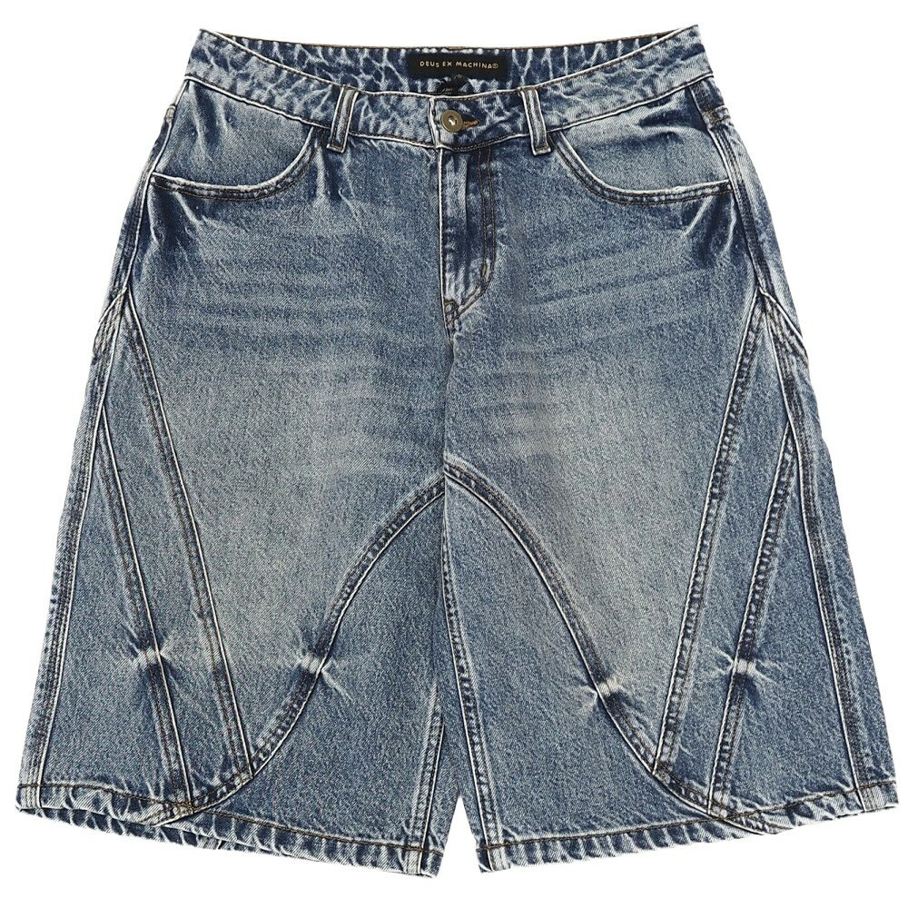 未使用品 26SS DEUS EX MACHINA Grand raid Denim Jean Short デニム ショートパンツ 【サイズ：S】 ストーンウォッシュ インディゴ デウスエクスマキナ メンズ 7A1/F07131/LUN13/HM/RR/SYM