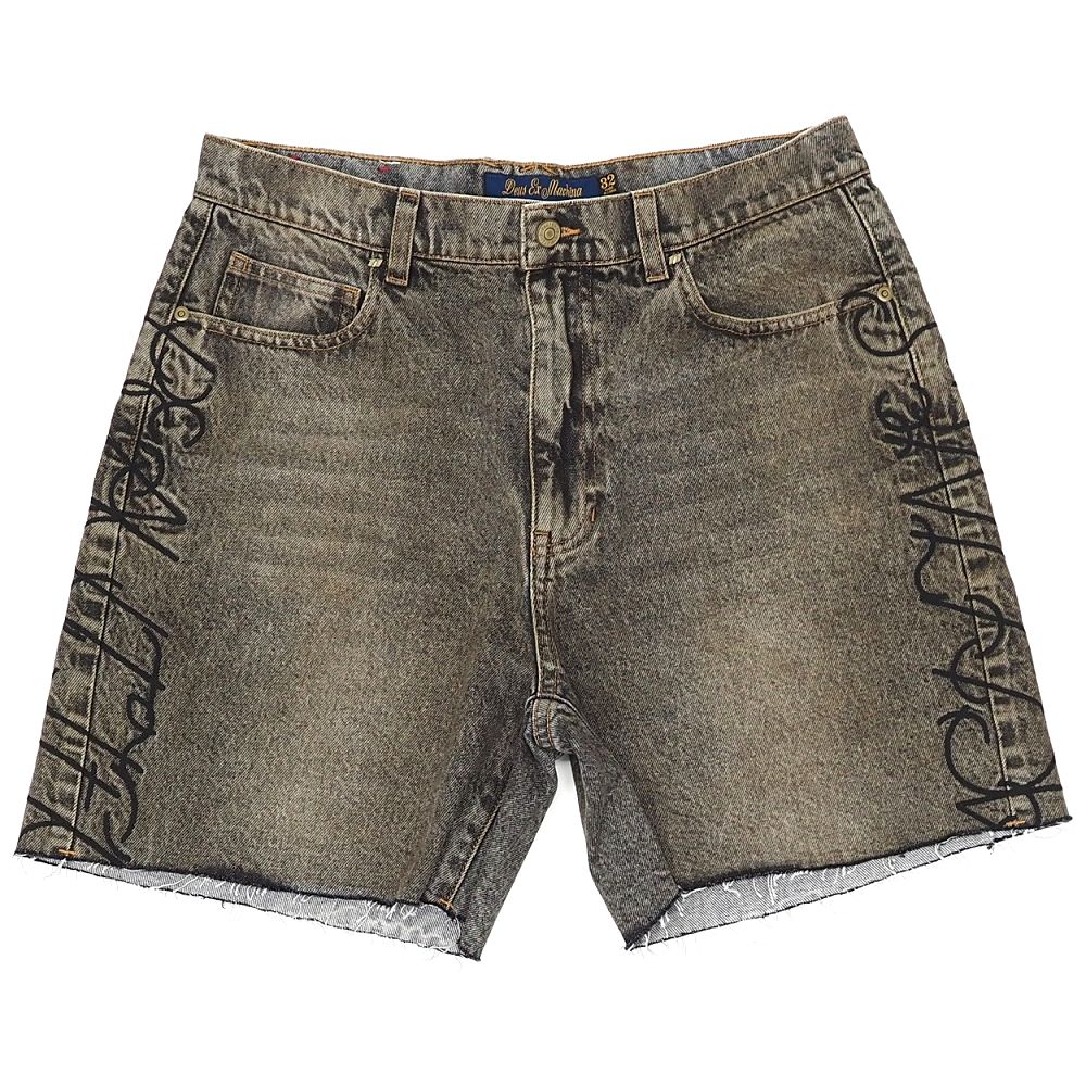 未使用品 26SS DEUS EX MACHINA La Magie Noir Short デニム ショートパンツ  Faded Black Denim D261UWK704 デウスエクスマキナ メンズ 3F25/F07129/LUN19/HM/RR/SYM