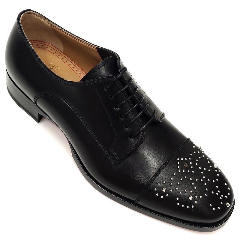未使用品 Christian Louboutin MALTESE FLAT レザーシューズ 革靴 【サイズ：42】 ブラック クリスチャンルブタン メンズ 5L/F0668S/KUN10/HM/RR/SYM