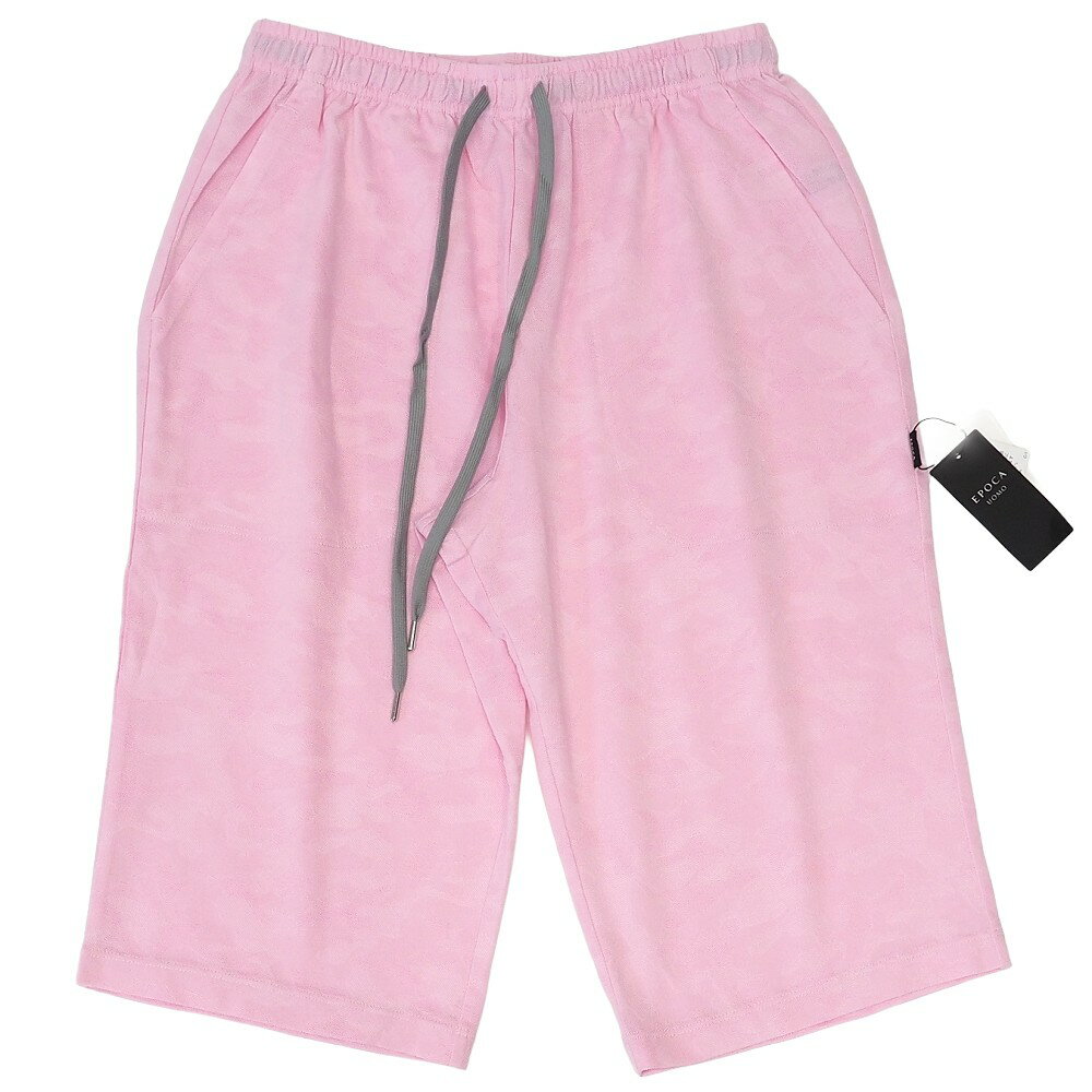 Rakuten - 新品 EPOCA UOMO ジャガード ハーフパンツ 【サイズ：M】 ピンク リラクシングウエア エポカ ウォモ メンズ 3F20/E07218/LAY19/HM/RR/SYM
