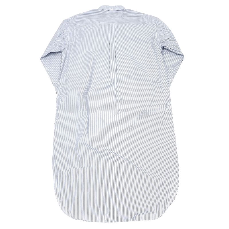 新品 24SS nanamica Button Down Stripe Wind Shirt Dress シャツワンピース 【サイズ：0】 ホワイト/ネイビー SUFF354 ナナミカ レディース 5GHB/B06132/KAY18/HM/SYM