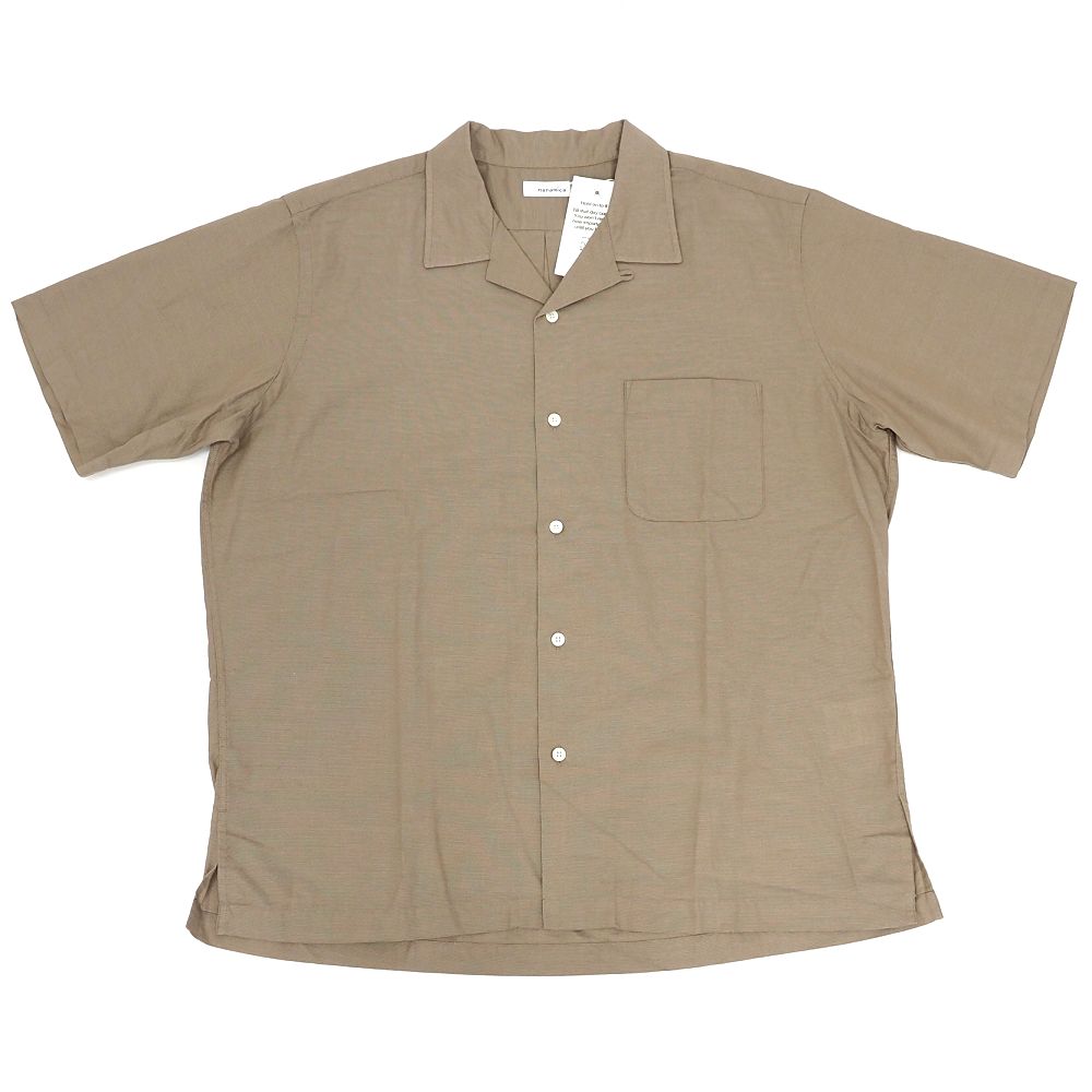 新品 25SS nanamica Open Collar Panama S/S Shirt シャツ 【サイズ：XL】 ベージュ S25SG119 ナナミカ メンズ 5F6/K0644S/LEB05/HM/RR/SYM