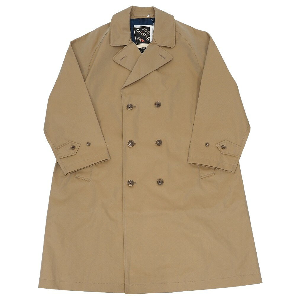 未使用品 25FW nanamica 2L Cotton GORE-TEX Double Breasted Coat ゴアテックス コート 【サイズ：S】 ベージュ 定価132000円 S25FB042 日本製 ナナミカ メンズ 5RSH/B07450/LEB19/HM/RR/SYM