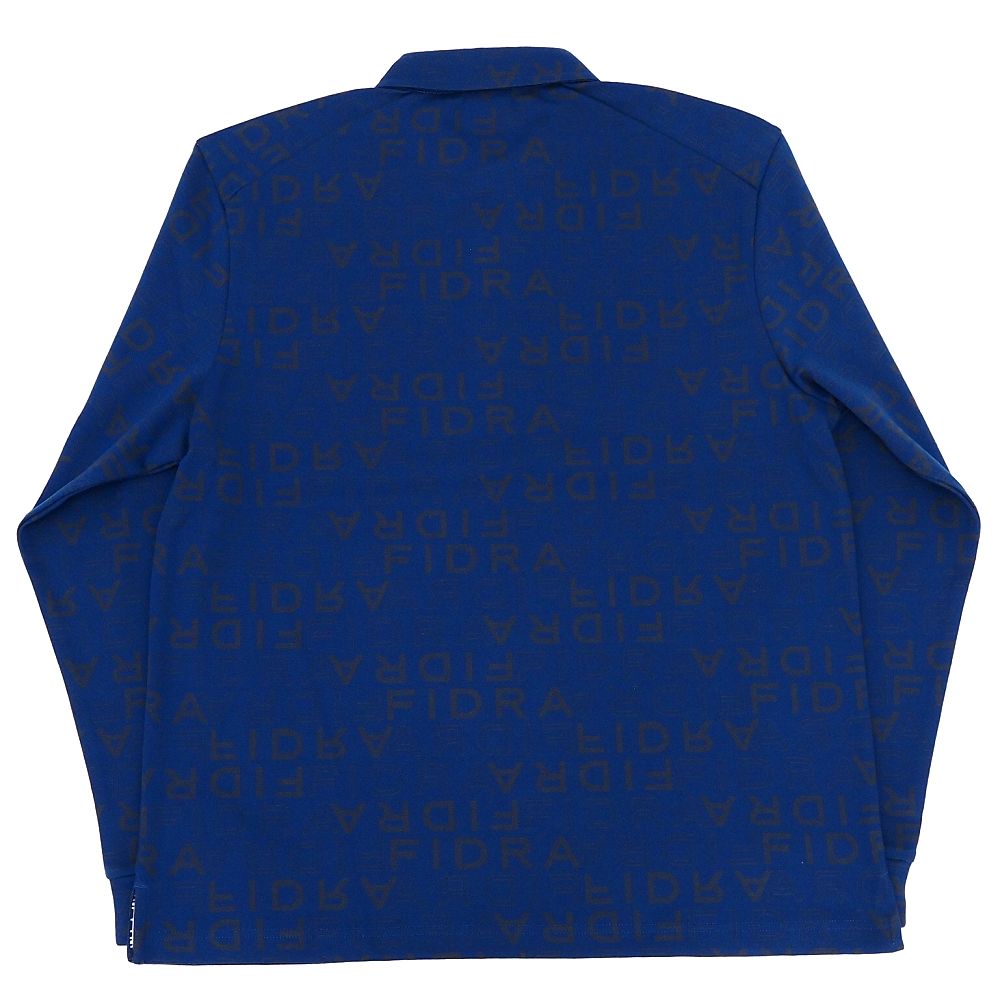 新品 FIDRA L/S ポロシャツ 【サイズ：XXL】 ネイビー FD5QTG08 発熱 ゴルフウエア フィドラ メンズ 5F6/H06375/KEP30/HM/SYM