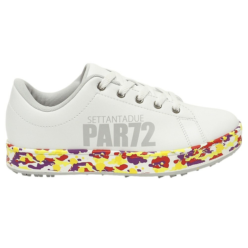 新品 PAR72 ゴルフシューズ スパイクレス 【サイズ：24.5cm】 ホワイト PA5PFZ05 パーセッタンタドゥエ レディース 5L/L06258/KEC22/LP/RR/