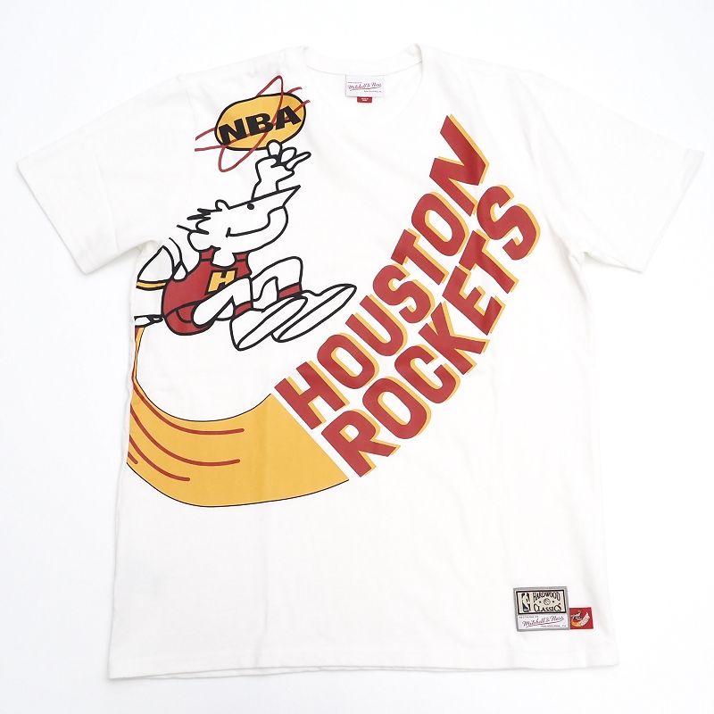 美品 Mitchell&Ness ロケッツ Tシャツ 【サイズ：L】 ホワイト NBA ミッチェルアンドネス メンズ 5F16/..