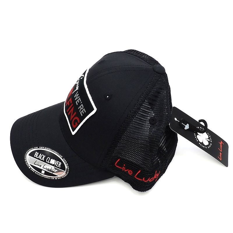 未使用品 BLACK CLOVER メッシュ キャップ 【サイズ：FREE】 ブラック ブラッククローバー ゴルフウエア メンズ 5P1/D04480/HAPR24/HM/SYM