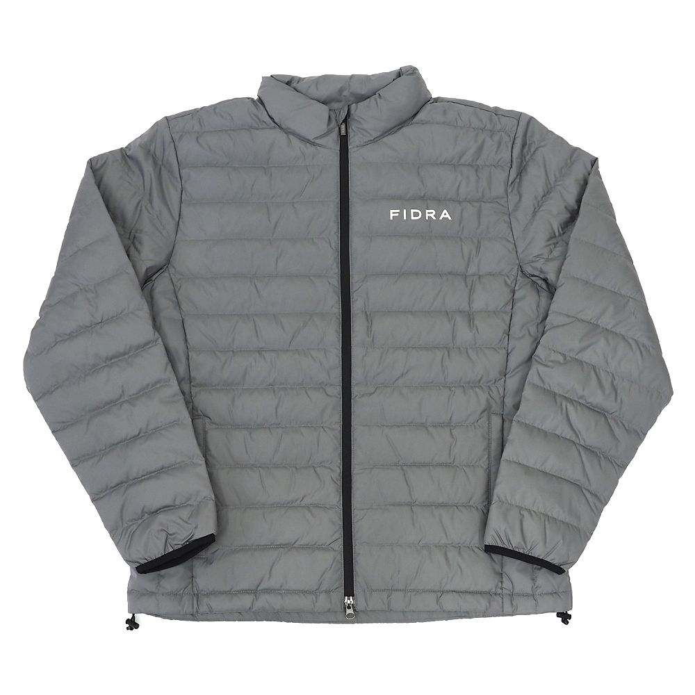 新品 FIDRA ダウンジャケット 【サイズ：L】 グレー FD5QTY66 パッカブル ゴルフウエア フィドラ メンズ 3MLD/J06287/KCT22/LP/RR/SYM