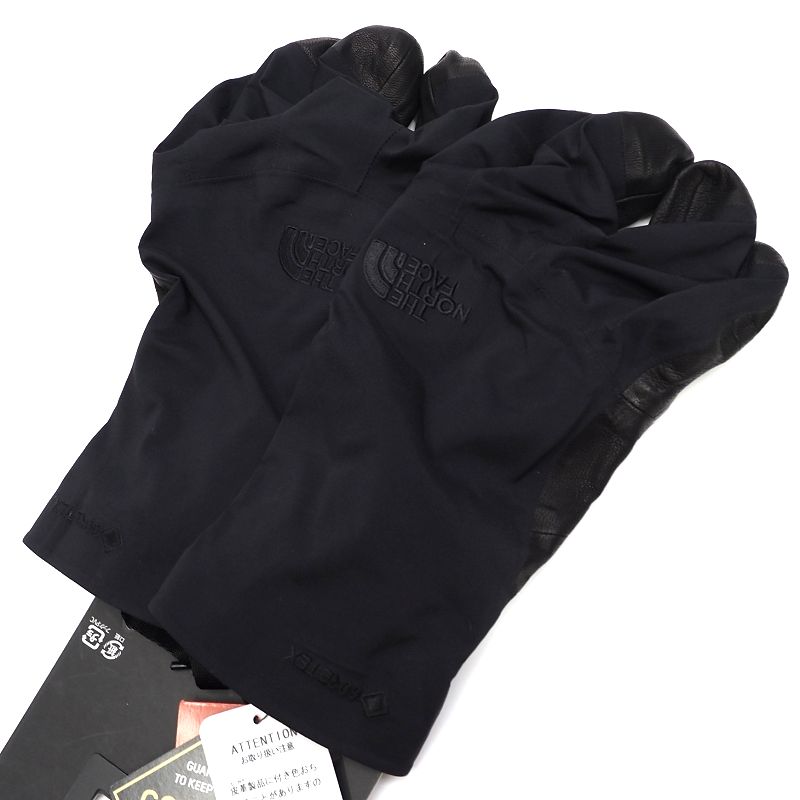 新品 THE NORTH FACE ゴアテックス シェルグローブ 手袋 【サイズ：S】 ブラック NN61900 MT SHORT SHELL GLOVE GORE-TEX レザー ノースフェイス メンズ 5P3/K0467S/HOVE04/SYM/HM