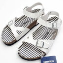 未使用品 BIRKENSTOCK RIO サンダル 【サイズ：39(25cm)】ノーティカルストライプホワイト ビルケンシュトック メンズ 5SB/C0558S/JARC12/SYM/HM