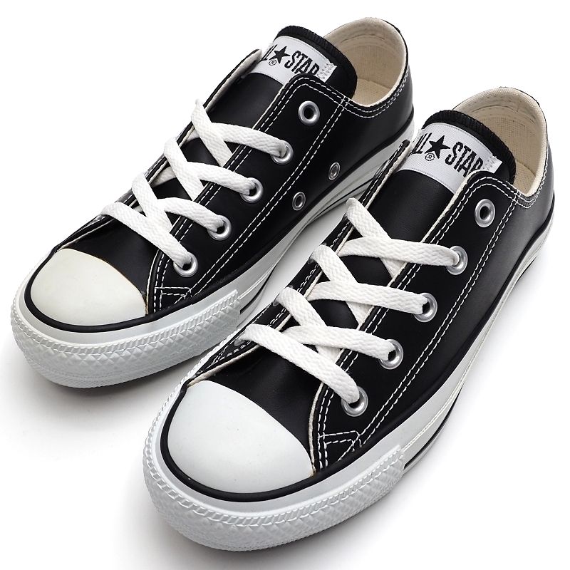 未使用品訳あり CONVERSE ALL STAR レザースニーカー 【サイズ：US4(23cm)】 ブラック 1B906 コンバース レディース 5L/A05170CV1/JARC29/SYM/HM