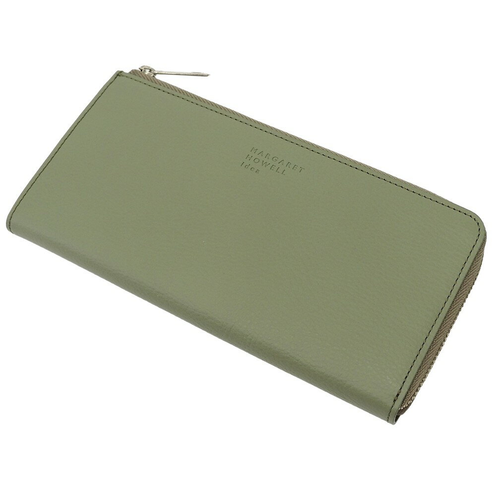 新品 MARGARET HOWELL idea キール L字ファスナー レザーウォレット 長財布 オリーブ MHLW5ET3 マーガレットハウエル レディース 5WLMHCB5/E07361/LUN04/HM/RR/SYM