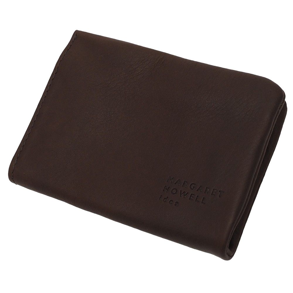 N - 新品 MARGARET HOWELL idea フレンチシーム L字ファスナー レザーコインケース 小銭入れ チョコ MHMW4DC1 日本製 マーガレットハウエル メンズ 5F27/D07452/LPR21/HM/RR/