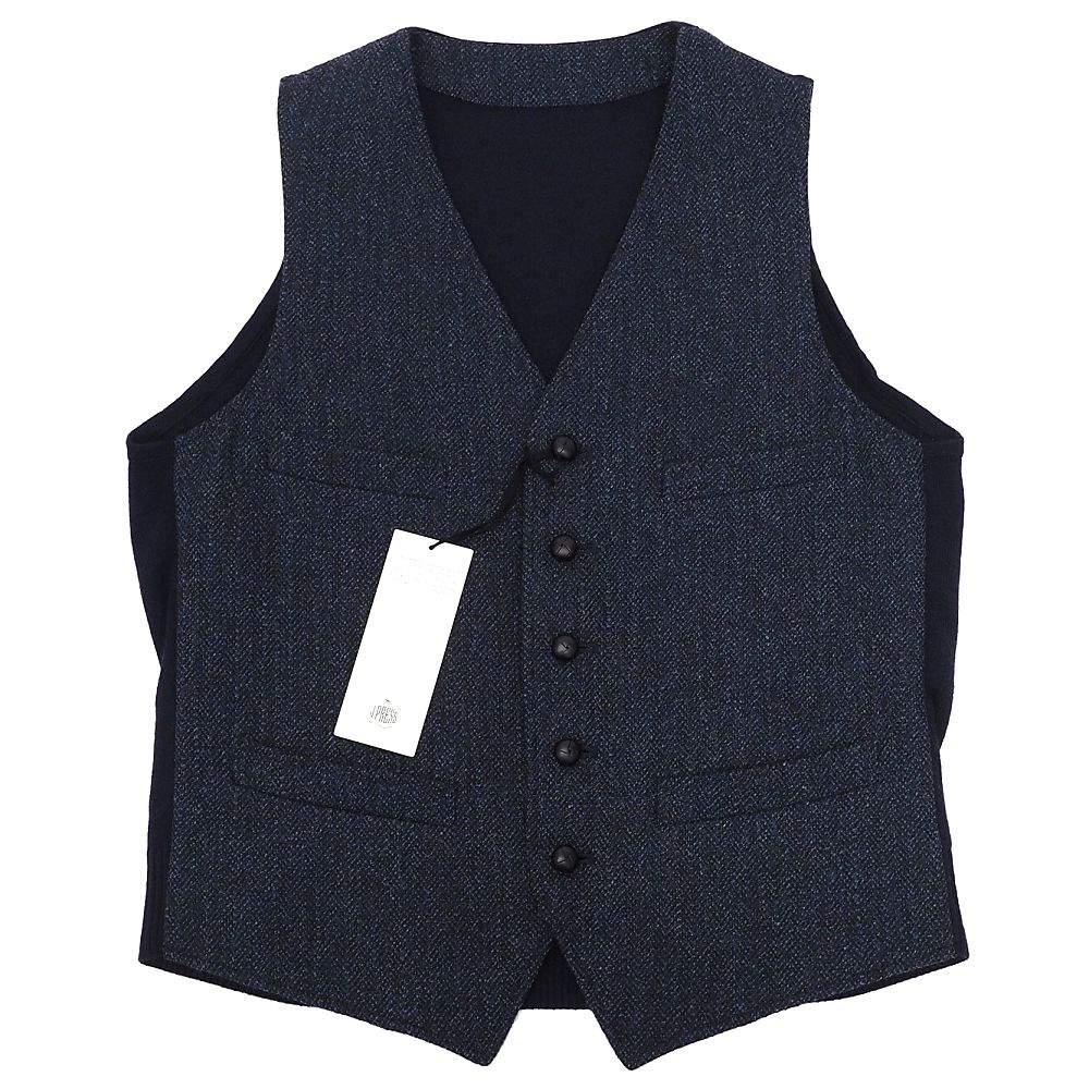 新品 J.PRESS LOVAT LAVEROCK TWEED ツイード サドルベスト 【サイズ：M】 ネイビー 定価39600円 ジェ..
