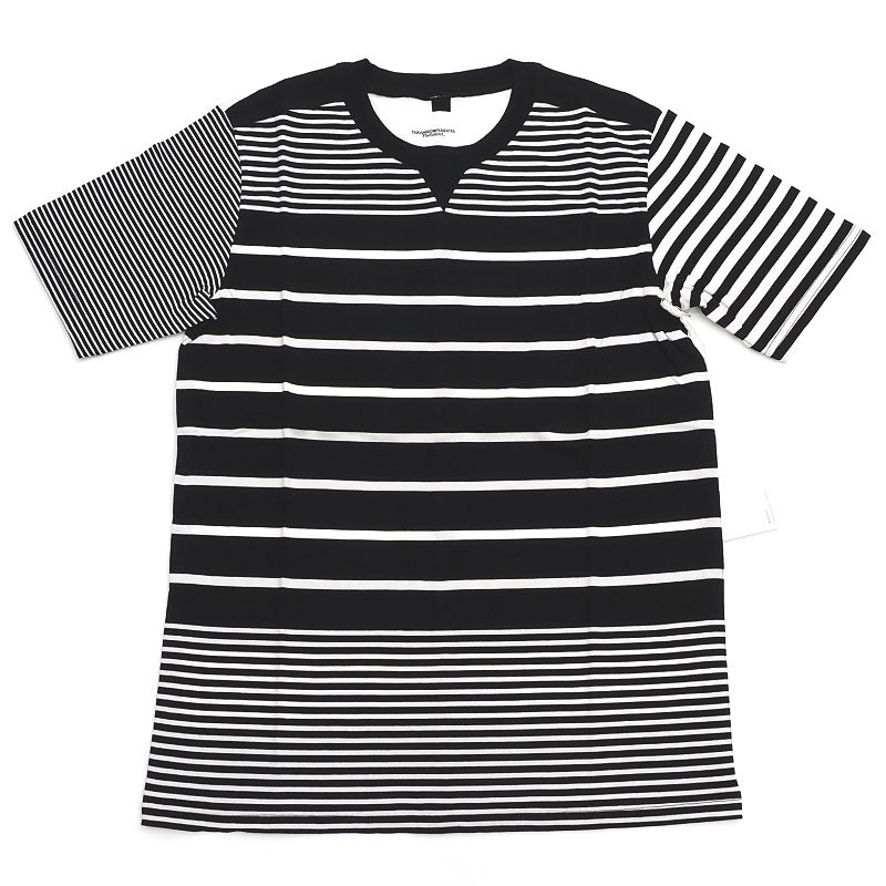 新品 TAKAHIROMIYASHITA TheSoloist. ボーダー S/S Tシャツ 【サイズ：46】 black×white swc.0007b カットソー タカヒロミヤシタ ザ ソロイスト メンズ 1F19/E04253/HMAY25/SYM/HM