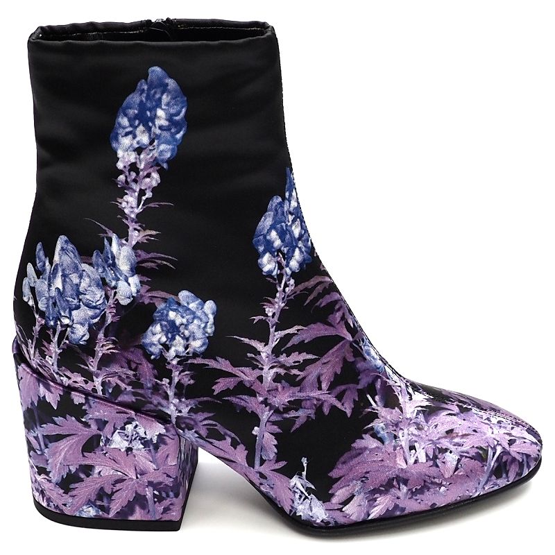 新品 DRIES VAN NOTEN サイドジップ ブーツ 【サイズ：36】 ブラック/パープル 定価95700円 ドリスヴァンノッテン レディース 5L/L04202/HECE13/HM/SYM