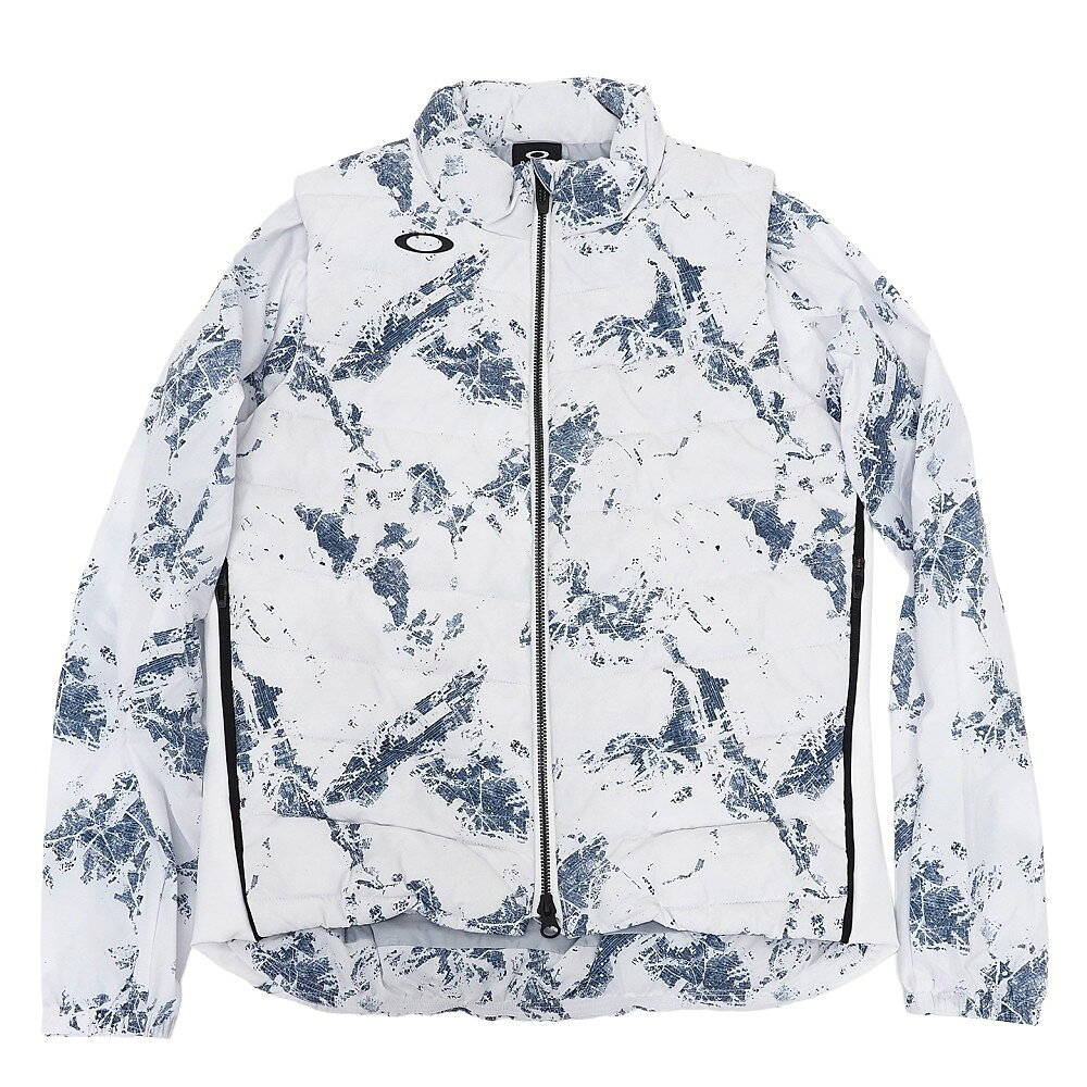 樂天商城 - 新品 OAKLEY ELEVATE TRANSFORM INSULATION VEST 2WAY ジャケット 【サイズ：JPN S】 WHITE PRINT FOA500631 ゴルフウエア オークリー レディース 5WHA/J06465/KEC23/LP/RR/SYM